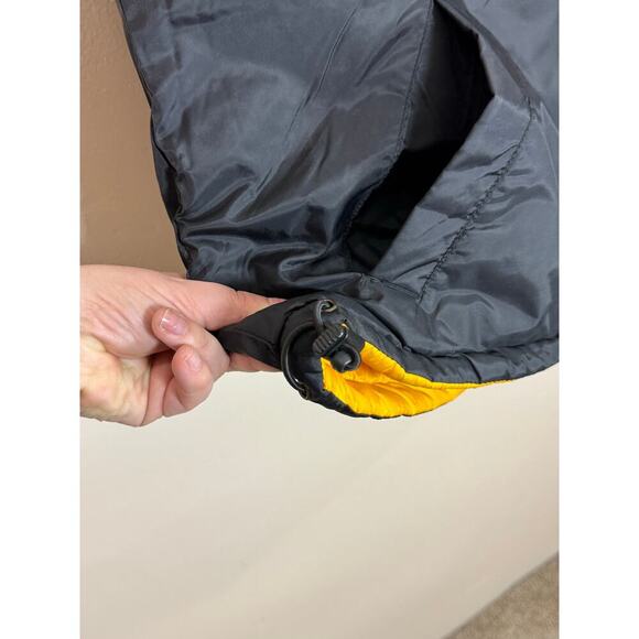 VTG Starter Mens Puffer Vest XL Gold Medal Yellow Black Reversible Y2K 90s - Picture 11 of 14